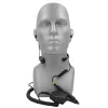 Kit micro laryngophone pour IC-M37E comprenant un caque intra-auriculaire et un PTT renforcé pour environnement difficile. Système IP68, léger et résistant.